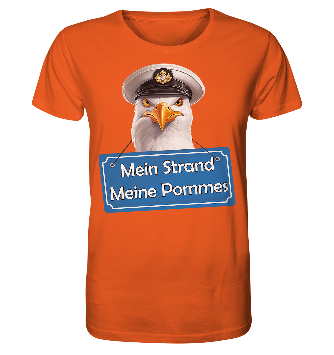 Mein Strand meine Pommes - Herren Premium Bio T-Shirt