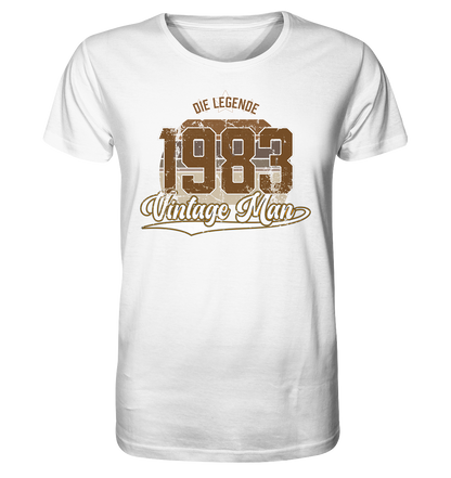 Vintage Man 1983 40.Geburtstag - Herren Premium Bio T-Shirt