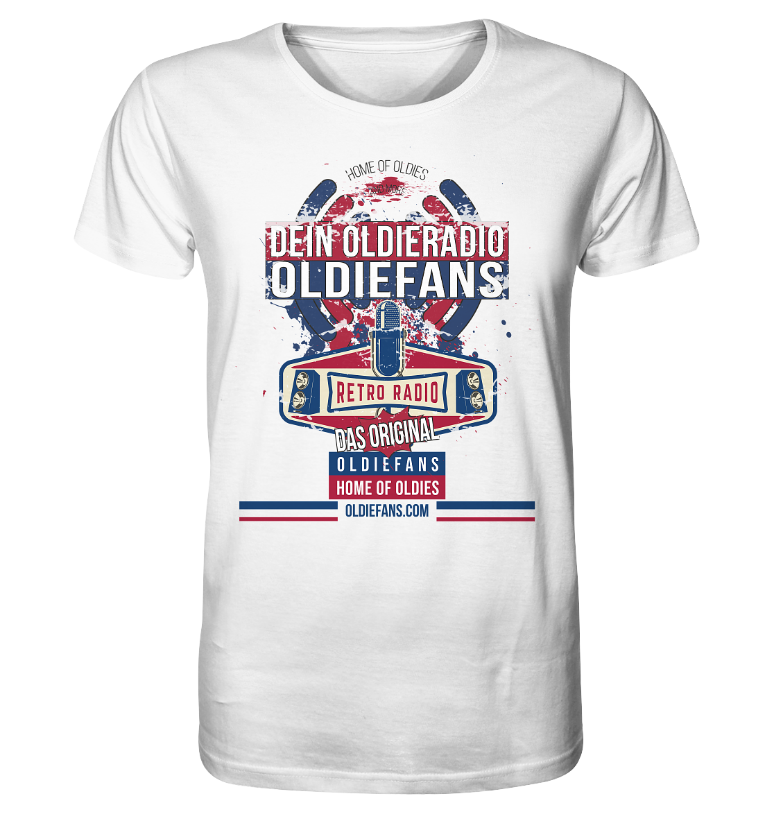 Oldiefans Retro Radio Logo - Herren Premium Bio T-Shirt