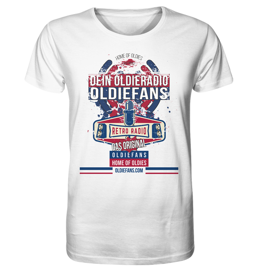 Oldiefans Retro Radio Logo - Herren Premium Bio T-Shirt