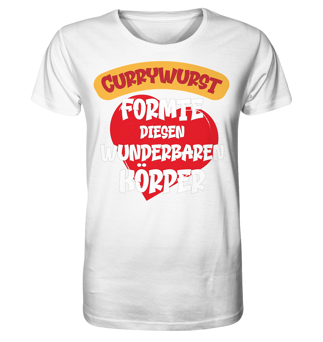 Currywurst formte diesen Körper - Herren Premium Bio T-Shirt