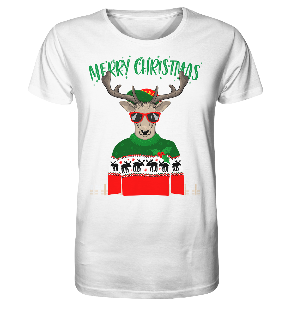 Merry Christmas Rentier - Herren Premium Bio T-Shirt