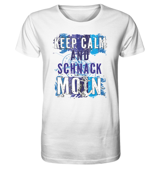 Keep Calm and schnack Moin 2024 - Herren Premium Bio T-Shirt