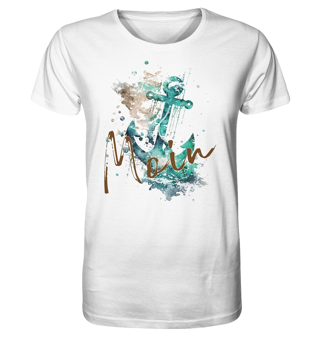 Moin Anker Aquarell - Herren Premium Bio T-Shirt