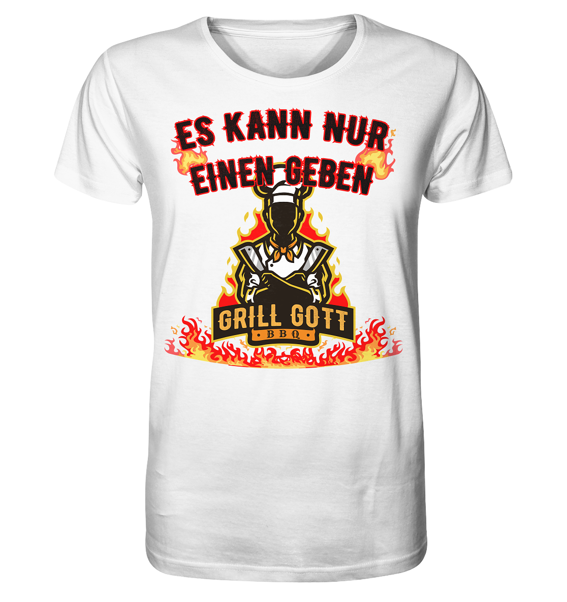 BBQ Grill Gott Es kann nur einen geben - Herren Premium Bio T-Shirt