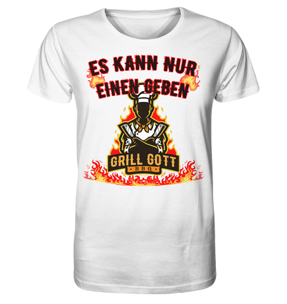 BBQ Grill Gott Es kann nur einen geben - Herren Premium Bio T-Shirt