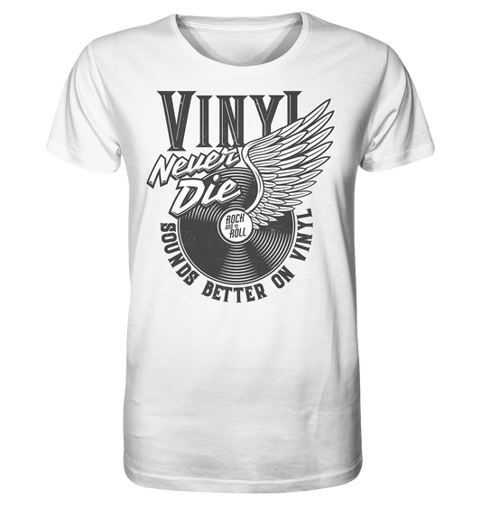 Vinyl Never Die - Herren Premium Bio T-Shirt