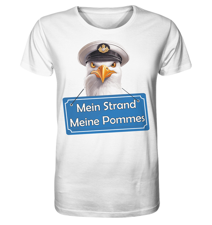 Mein Strand meine Pommes - Herren Premium Bio T-Shirt