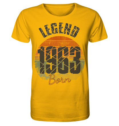 1963 born Legend 60.Geburtstag - Herren Premium Bio Shirt