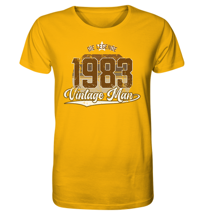 Vintage Man 1983 40.Geburtstag - Herren Premium Bio T-Shirt