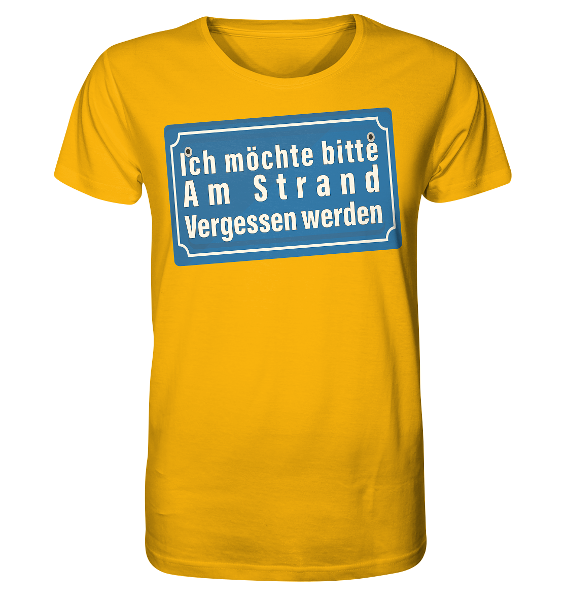 Ich möchte am Strand vergessen werden - Herren Premium Bio T-Shirt