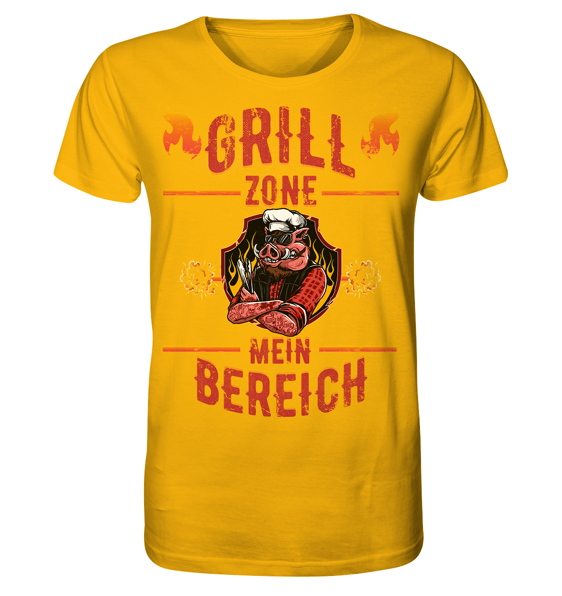 Grill Zone Mein Bereich - Herren Premium Bio T-Shirt