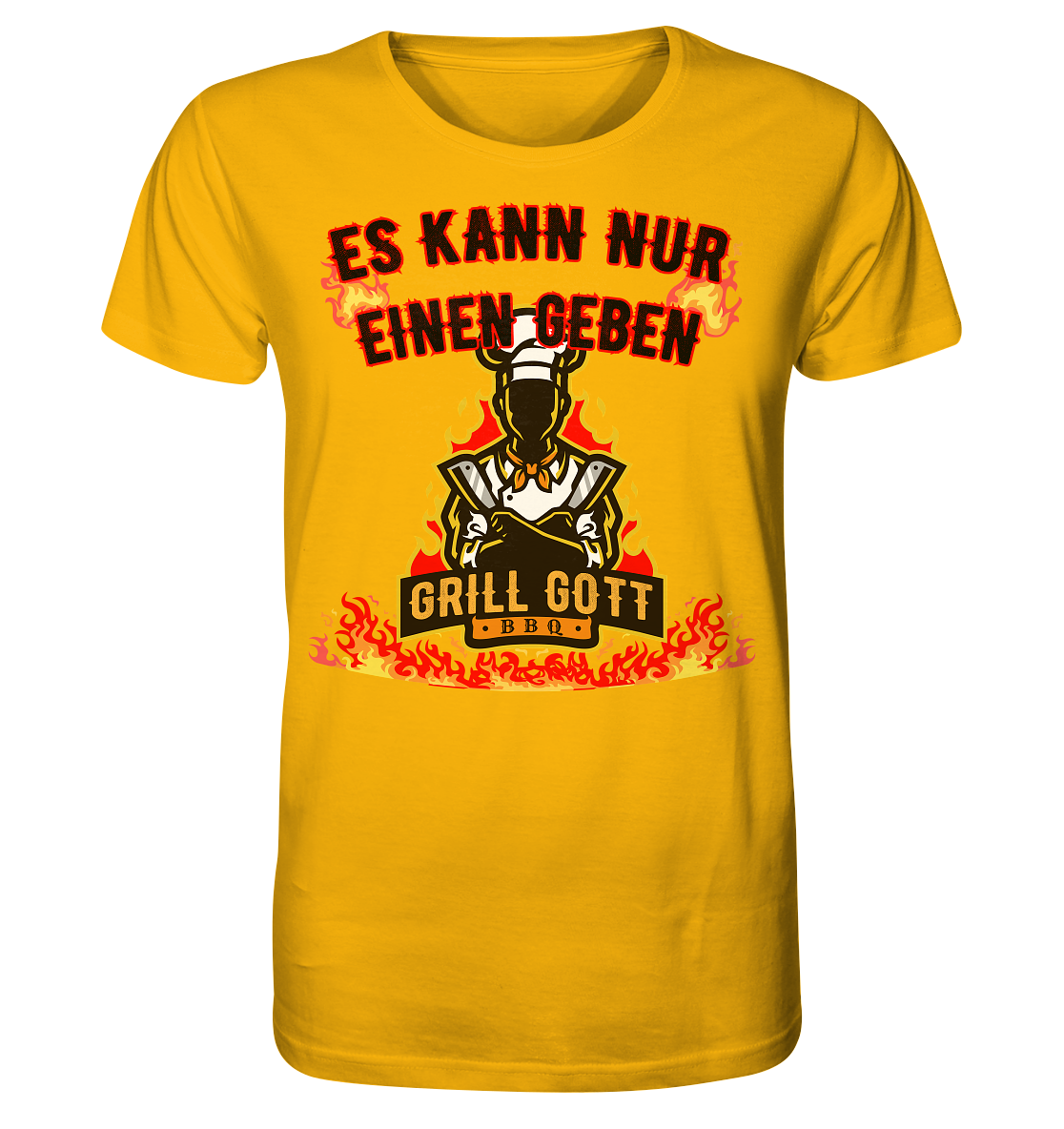 BBQ Grill Gott Es kann nur einen geben - Herren Premium Bio T-Shirt