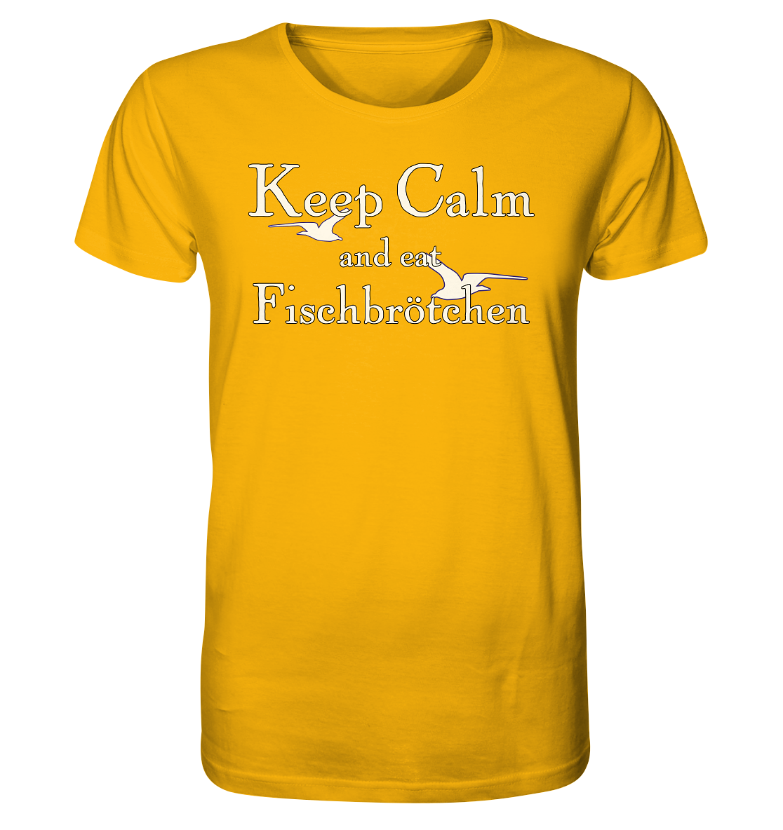 Keep Calm and eat Fischbrötchen - Herren Premium Bio T-Shirt