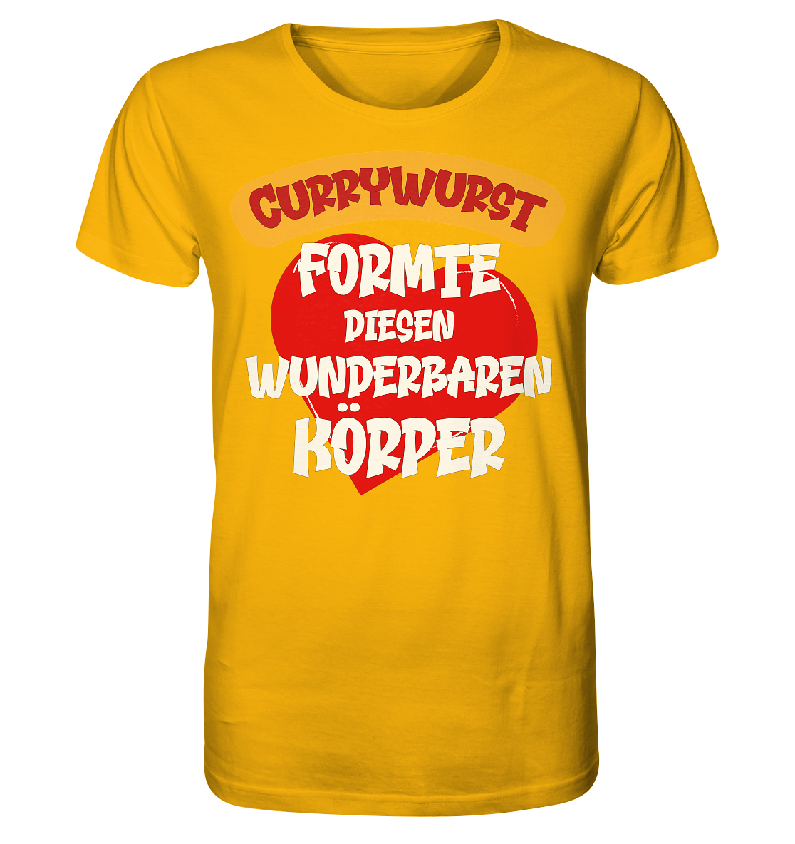 Currywurst formte diesen Körper - Herren Premium Bio T-Shirt