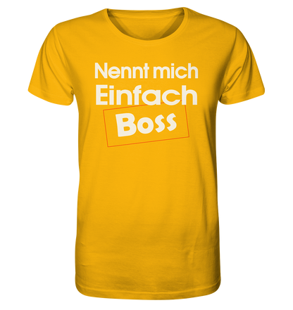 Nenn mich einfach Boss - Herren Premium Bio T-Shirt