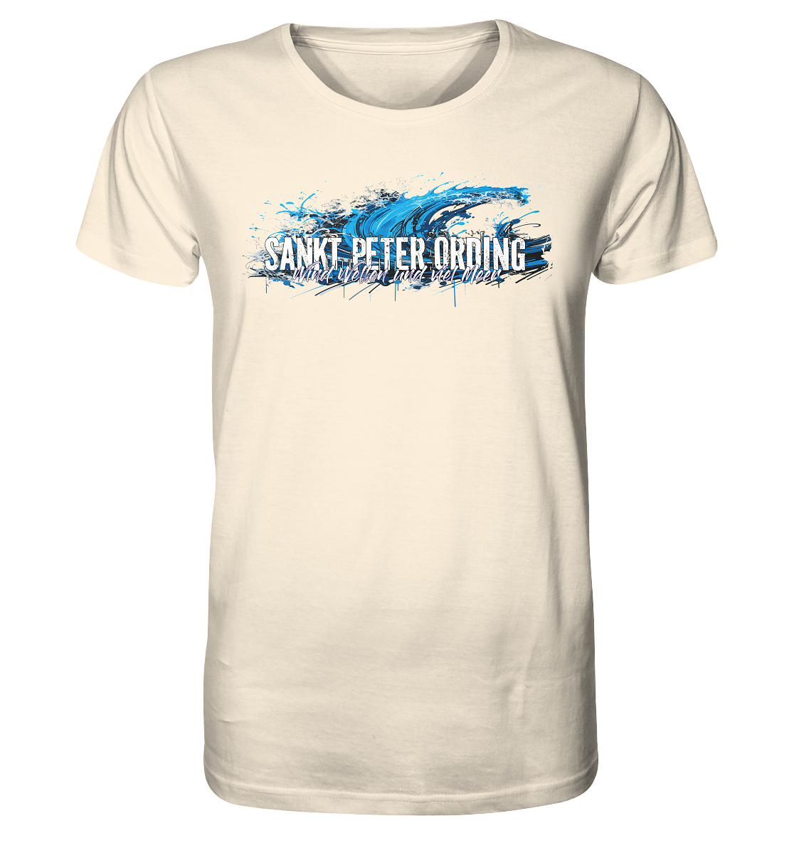 Sankt Peter Ording Wind Wellen und viel Meer - Herren Premium Bio T-Shirt