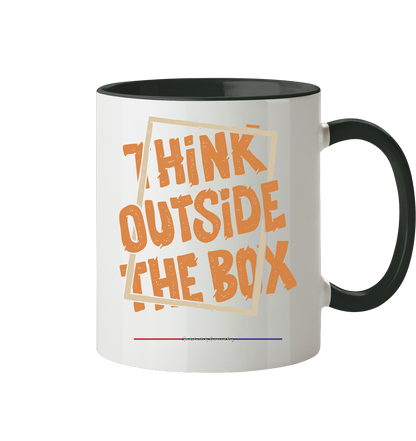 Think outside the Box - Tasse zweifarbig