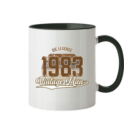 Vintage Man 1983 40.Geburtstag - Tasse zweifarbig