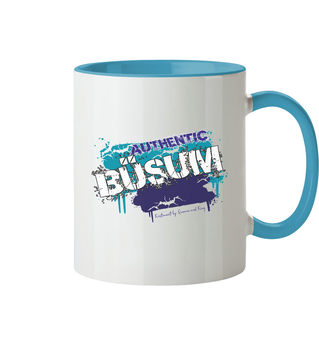 Authentic Büsum - Tasse zweifarbig