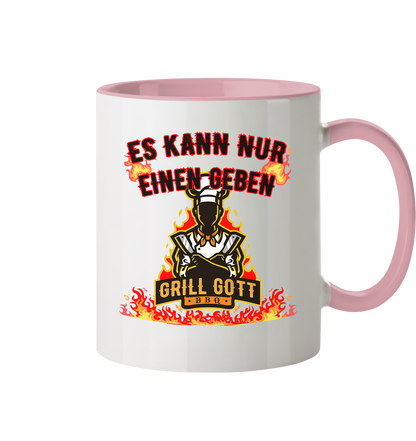 BBQ Grill Gott Es kann nur einen geben - Tasse zweifarbig