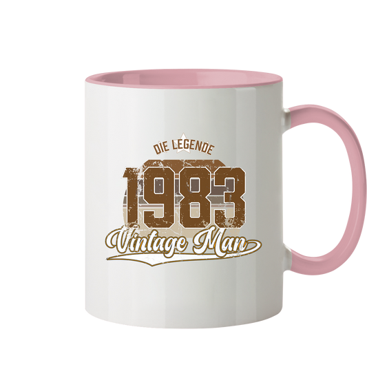 Vintage Man 1983 40.Geburtstag - Tasse zweifarbig